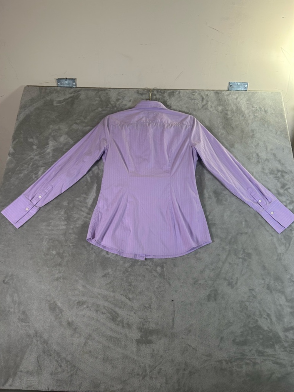 Banana Republic Lavender Pinstripe Dress Shirt - Picture 5 of 8